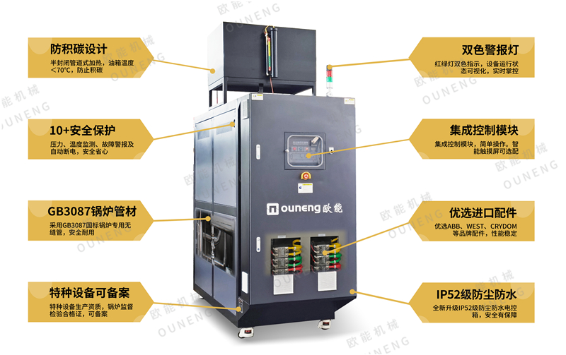 加熱瀝青選用電加熱導(dǎo)熱油爐設(shè)備，省心！